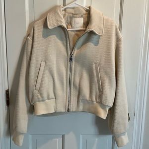 Textured Bomber Jacket